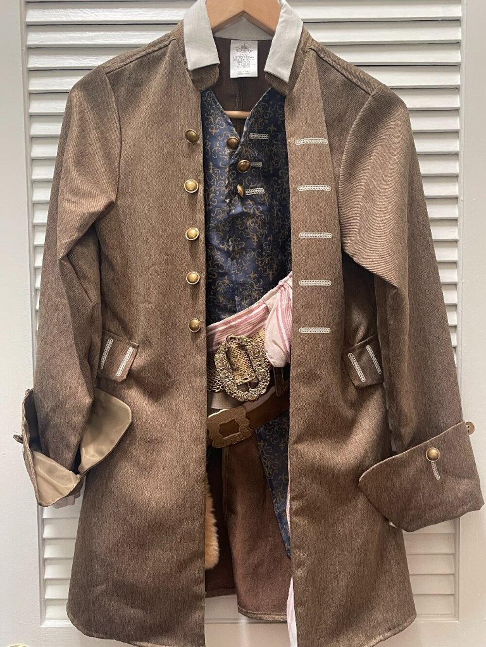 Disney Store Jack Sparrow Pirates Caribbean Costume Jacket 11/12